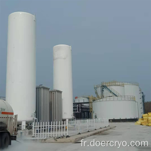 Réservoir de stockage de dioxyde de carbone liquide 10m3 vertical/horizontal